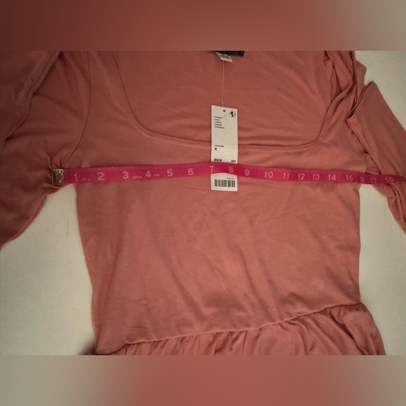 NWT Urban Outfitters pink long sleeve romper - Picture 5 of 6